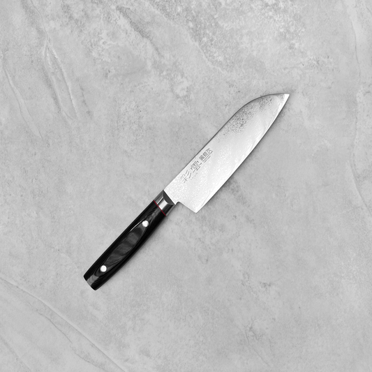 Seki Kanetsugu Saiun VG10 Damascus Santoku 170mm