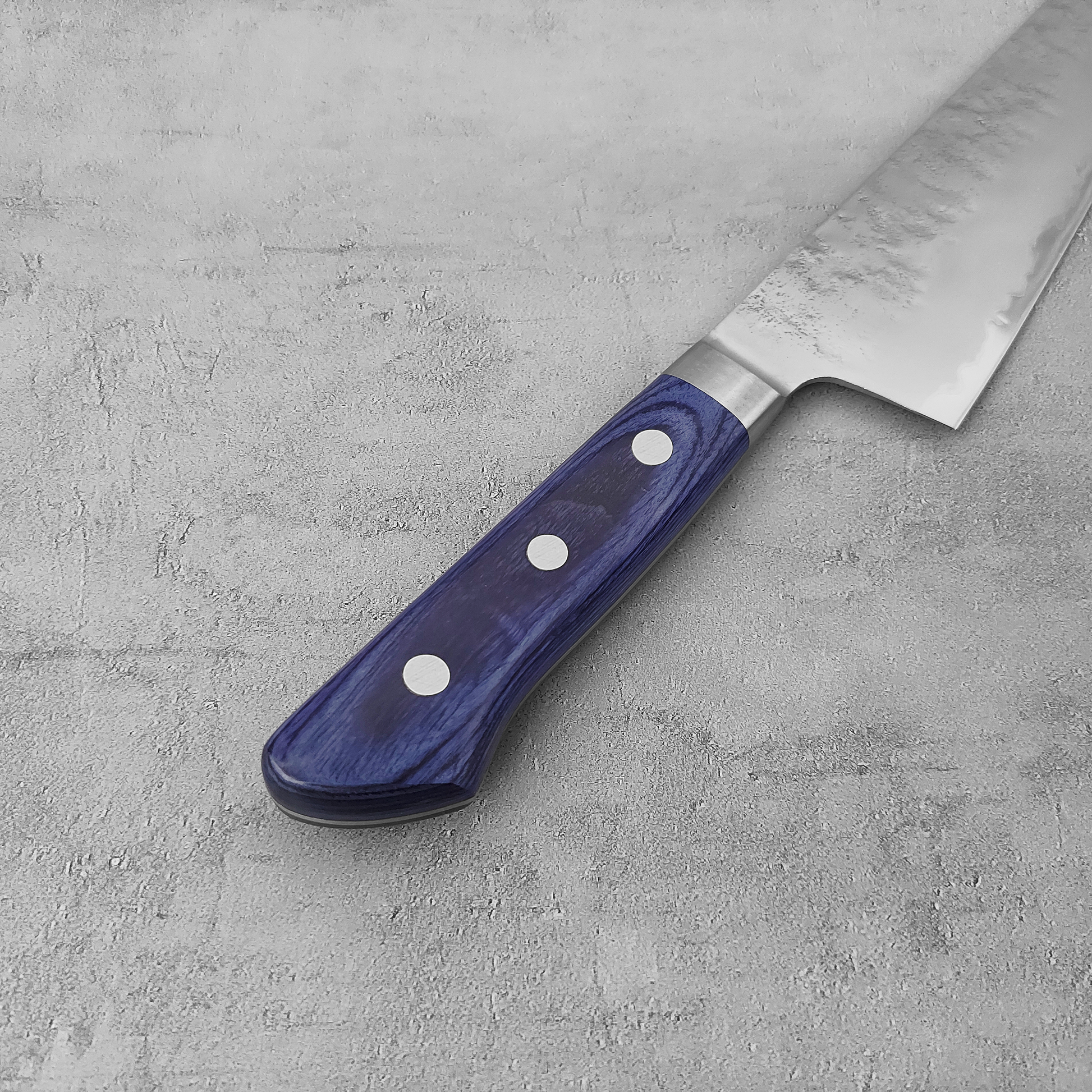 Japanese Blue Steel Knife - Blue Clouds Series