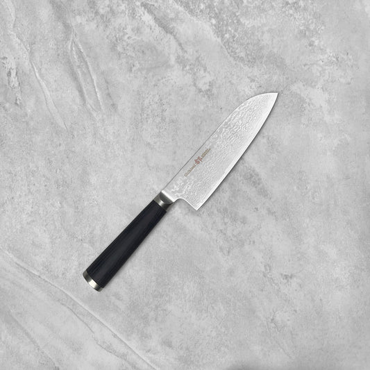 Shikisai Miyako AUS-8 Damascus Santoku 165mm